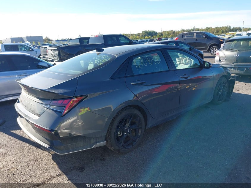 Vin: kmhlr4df2su050978, lot: 3115154, hyundai elantra n line ultimate 20254