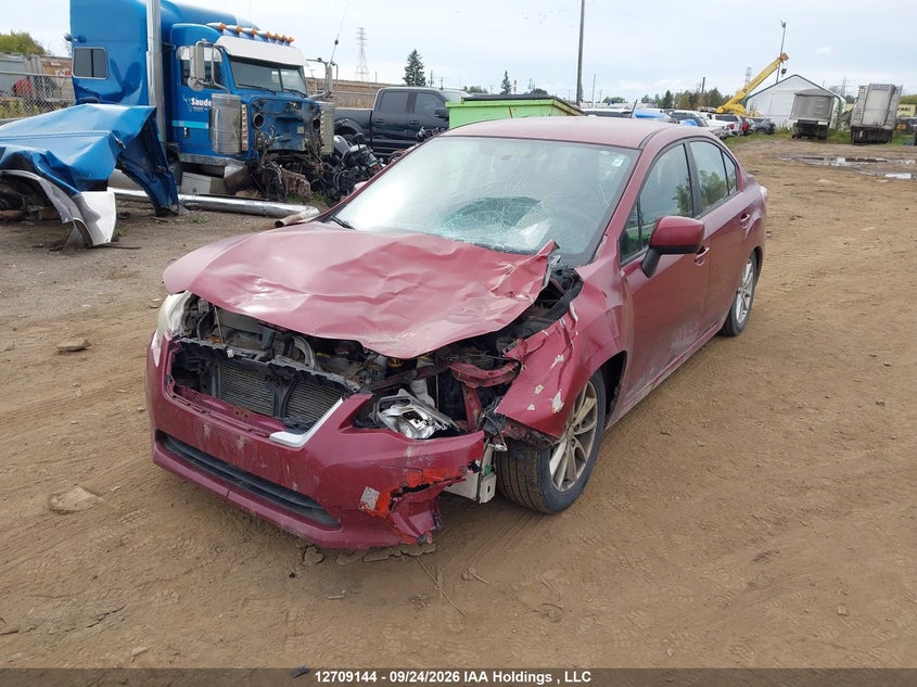 2012 Subaru Impreza Premium, Front, IAAI, VIN JF1GJAC67CH024311 — photo 2