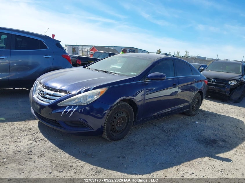 2012 Hyundai Sonata Gls, Rear, IAAI, VIN 5NPEB4ACXCH392329 — photo 2