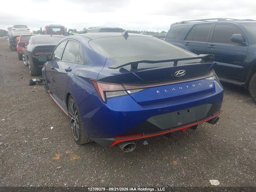 Vin: kmhlw4ak8pu017081, lot: 3115512, hyundai elantra n 20233