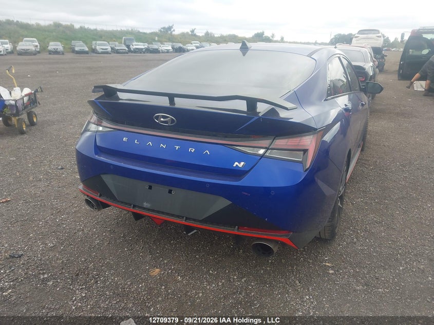 Vin: kmhlw4ak8pu017081, lot: 3115512, hyundai elantra n 20234