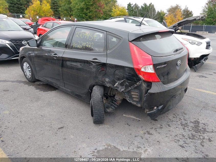 Vin: kmhct5ae8fu228773, lot: 3115590, hyundai accent gl 20153