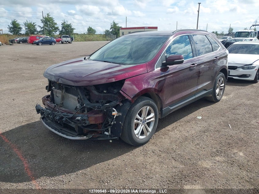 2017 Ford Edge Sel, Front, IAAI, VIN 2FMPK4J8XHBB53785 — photo 2