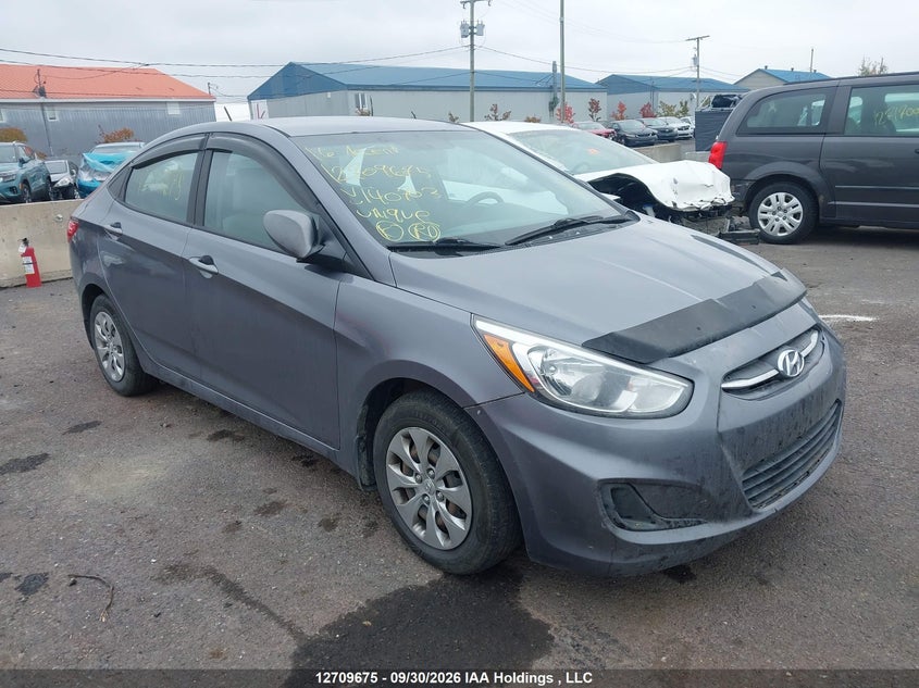 2016 Hyundai Accent Gl, Front, IAAI, VIN KMHCT4AE2GU140703
