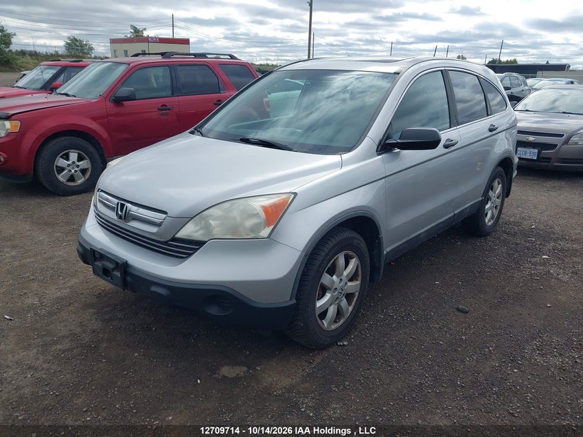 2009 Honda Cr-V Ex, Удар сзади, IAAI, VIN 5J6RE48539L813807 — фото 2