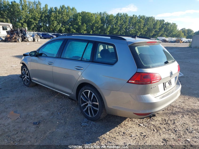 Vin: 3vwc17au6hm505034, lot: 3115954, volkswagen golf sportwagen s/se/sel 20173