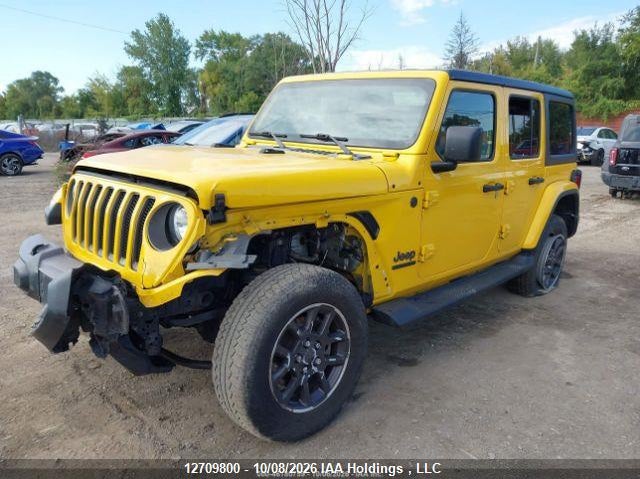 Vin: 1c4hjxen2mw620249, lot: 3115960, jeep wrangler unlimited sahara 20213