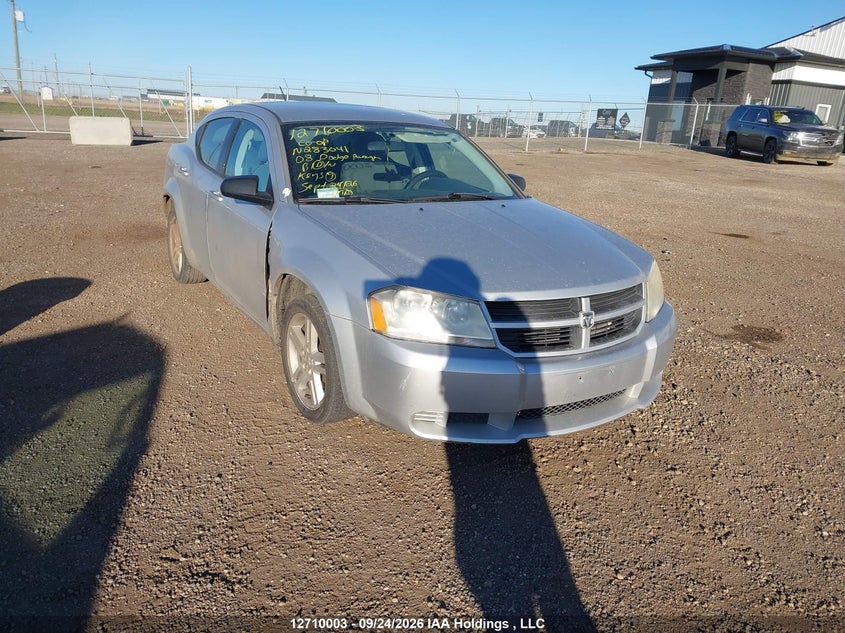2008 Dodge Avenger Se, Правый бок, IAAI, VIN 1B3LC46K68N283041