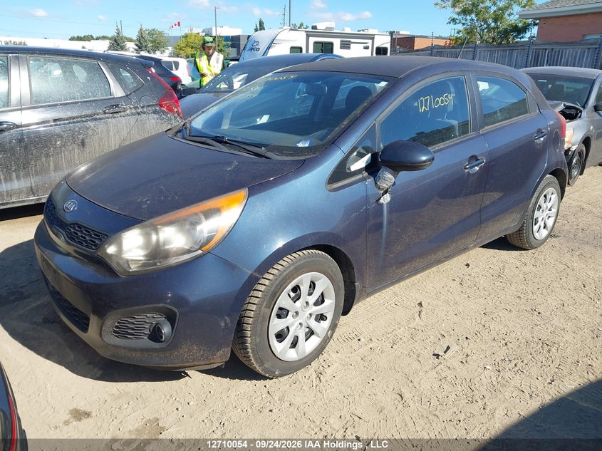 2012 Kia Rio, Благодійність, IAAI, VIN KNADM5A3XC6735434 — фото 2