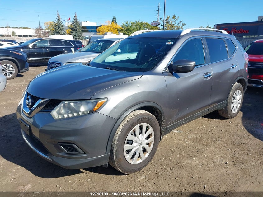 2015 Nissan Rogue S/Sv, Hail, IAAI, VIN 5N1AT2MT3FC856469 — photo 2