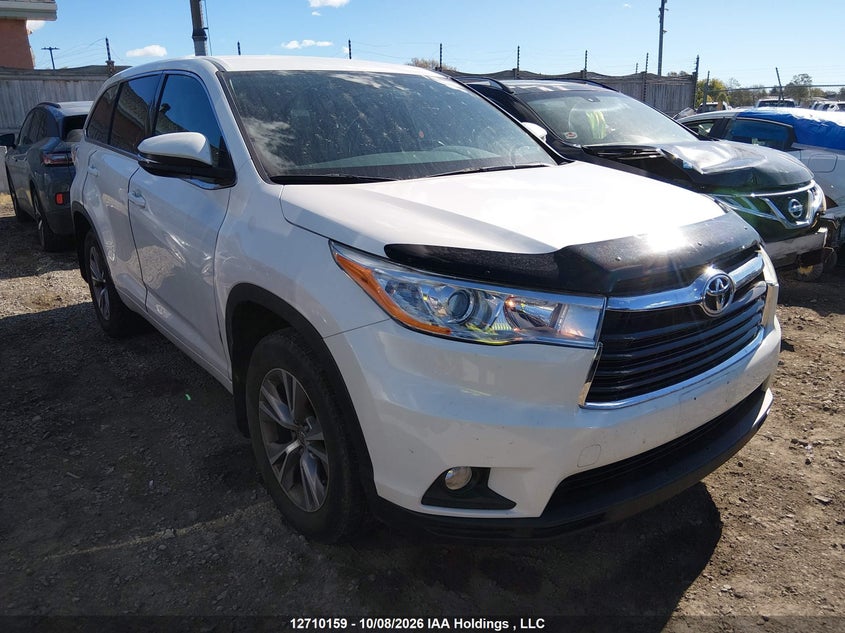 Vin: 5tdbkrfh6fs197184, lot: 3116322, toyota highlander le/le plus 20153