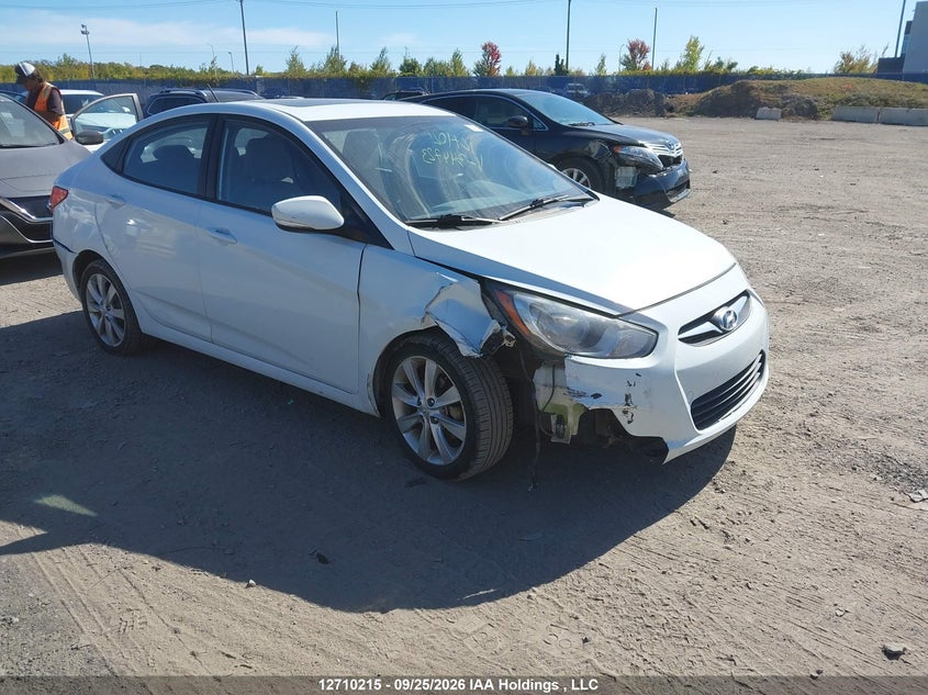 2013 Hyundai Accent Gls/Se, Suspension, IAAI, VIN KMHCU4AE8DU344723