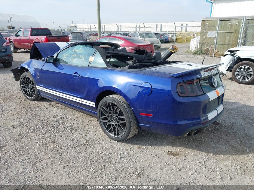 Vin: 1zvbp8kz4d5234937, lot: 3116522, ford mustang shelby gt500 20133
