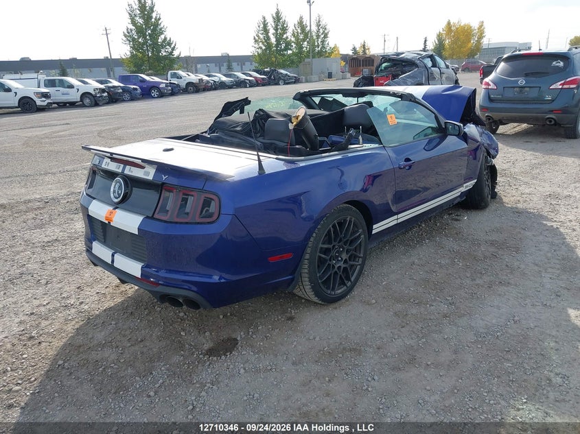 Vin: 1zvbp8kz4d5234937, lot: 3116522, ford mustang shelby gt500 20134