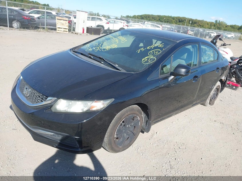 Vin: 2hgfb2f40dh107286, lot: 3116566, honda civic lx 20132