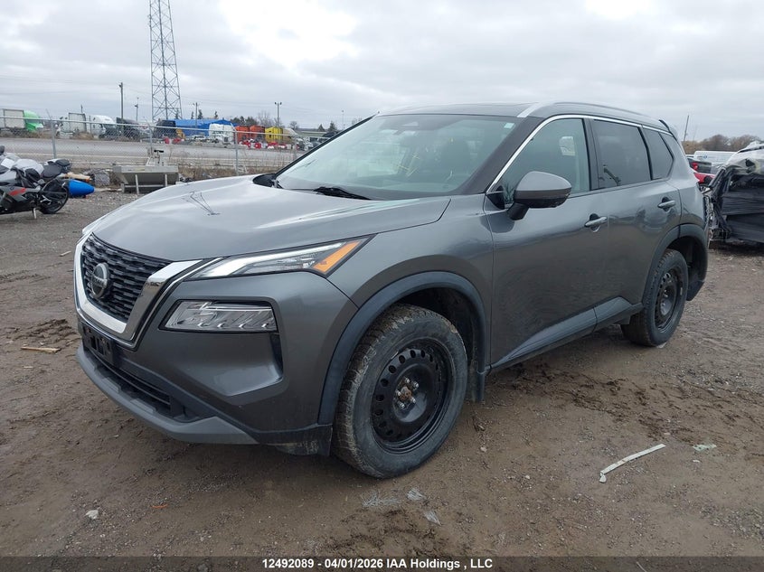 2021 Nissan Rogue Sv, Rear, IAAI, VIN 5N1AT3BA6MC713147 — photo 2