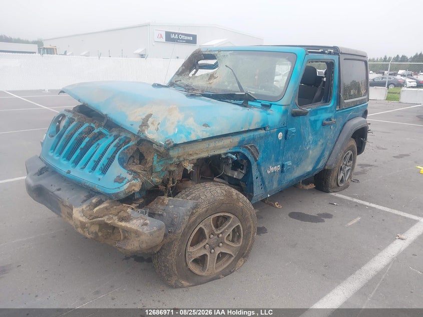 Vin: 1c4gjxag9kw637517, lot: 3116662, jeep wrangler sport 20192