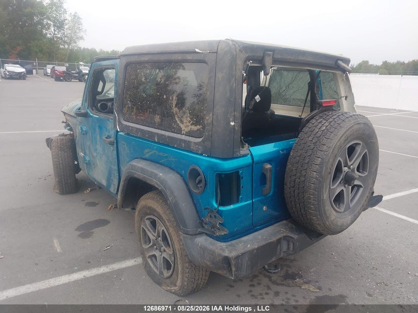 Vin: 1c4gjxag9kw637517, lot: 3116662, jeep wrangler sport 20193