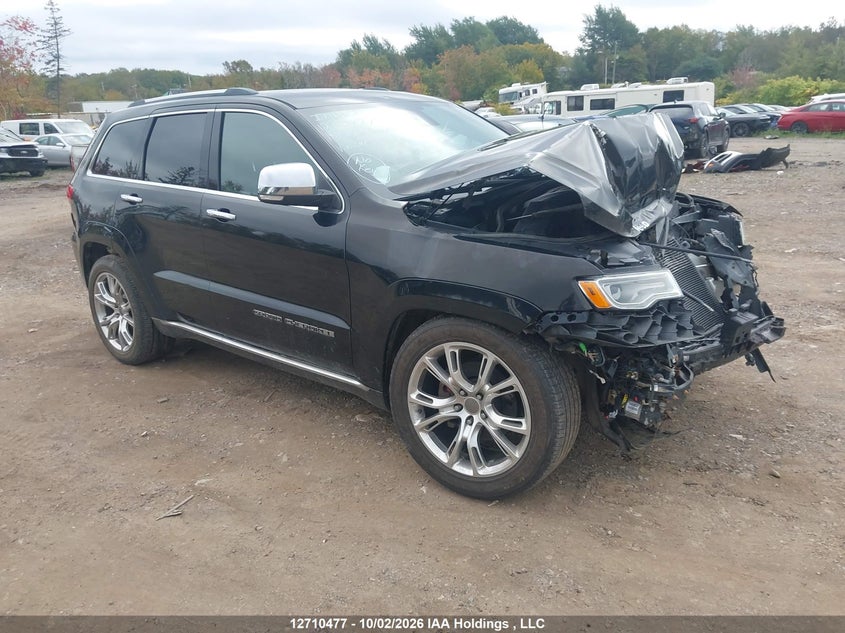 2018 Jeep Grand Cherokee Summit, Удар спереди, IAAI, VIN 1C4RJFJG0JC243536