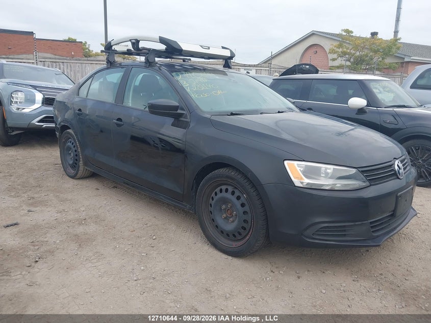 2013 Volkswagen Jetta S, Rear, IAAI, VIN 3VW2K7AJ4DM284140