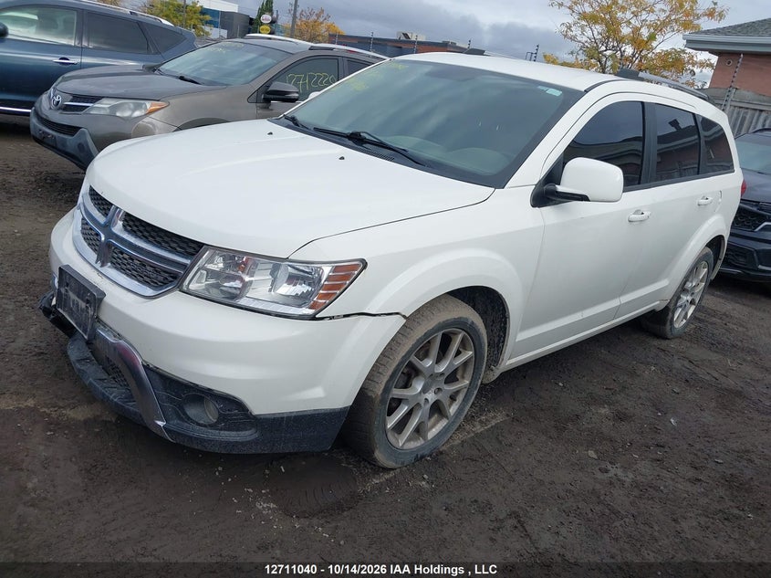 2011 Dodge Journey Sxt, Удар спереди, IAAI, VIN 3D4PG5FG0BT569001 — фото 2