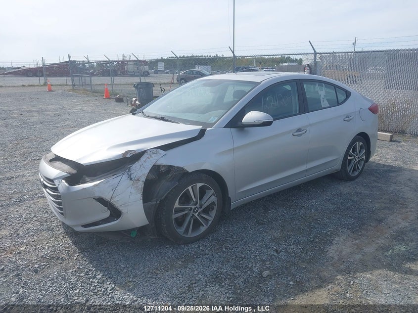2017 Hyundai Elantra Se/Value/Limited, Front, IAAI, VIN KMHD84LF8HU088362 — photo 2