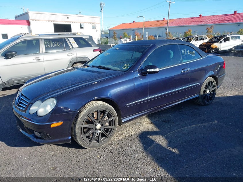2005 Mercedes-Benz Clk 500, Rear, IAAI, VIN WDBTK75G35T051325 — photo 2