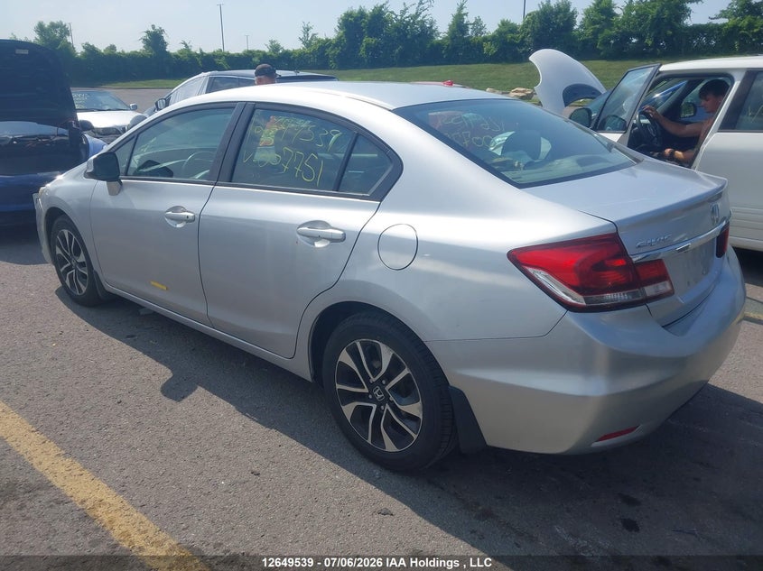 Vin: 2hgfb2f54dh007751, lot: 3117598, honda civic ex 20133