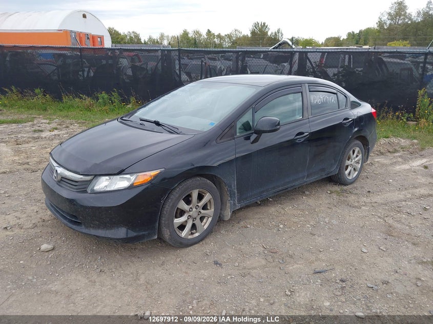 2012 Honda Civic, Удар ззаду, IAAI, VIN 2HGFB2E47CH041030 — фото 2