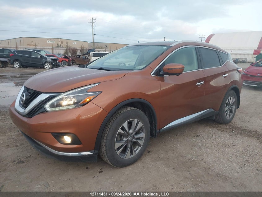 2018 Nissan Murano S/Sl/Sv/Platinum, Hail, IAAI, VIN 5N1AZ2MH7JN192992 — photo 2