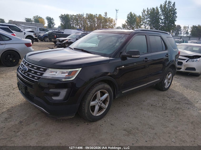 2017 Ford Explorer Xlt, Rear, IAAI, VIN 1FM5K8D81HGA05222 — photo 2