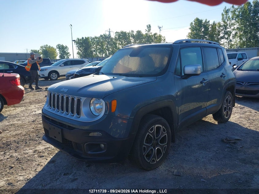 Vin: zaccjbdbxhpf12842, lot: 3118090, jeep renegade limited 20172