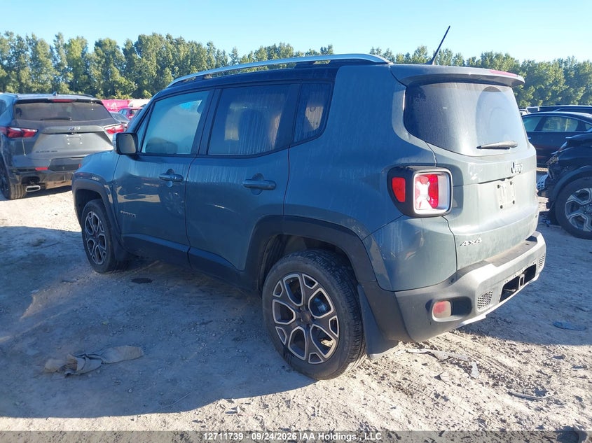 Vin: zaccjbdbxhpf12842, lot: 3118090, jeep renegade limited 20173