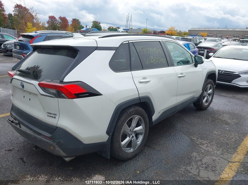 Vin: 2t3dwrfv8lw063595, lot: 3118299, toyota rav4 limited 20204