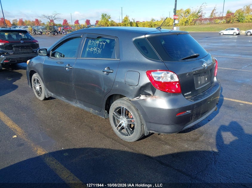 Vin: 2t1ku4ee9dc109531, lot: 3118311, toyota matrix 20133