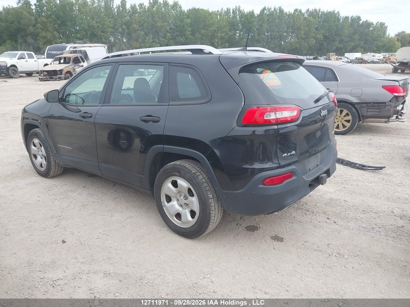 Vin: 1c4pjmas8gw365083, lot: 3118341, jeep cherokee sport 20163