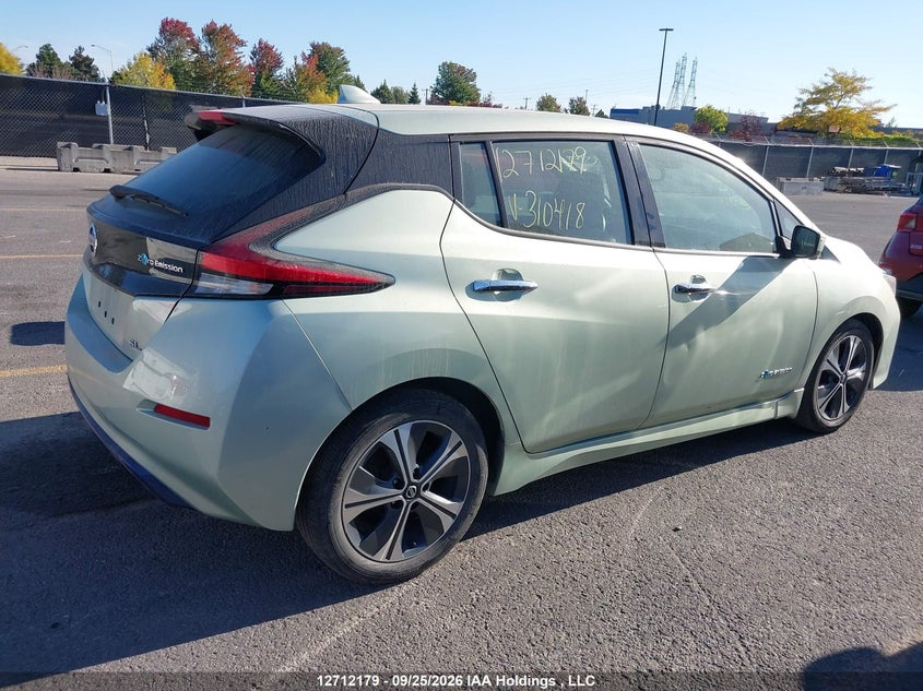 Vin: 1n4az1cp7jc310418, lot: 3118572, nissan leaf s/sl/sv 20184