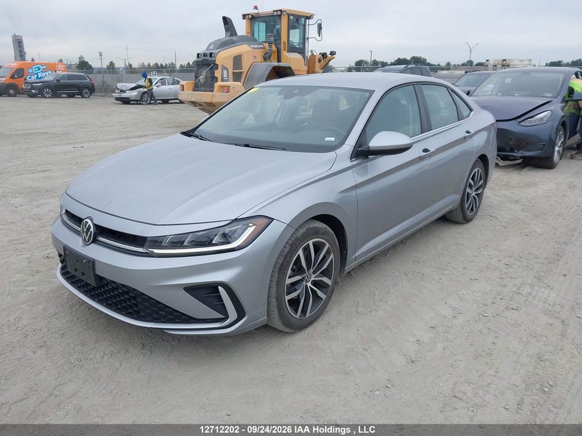 2025 Volkswagen Jetta, Right Side, IAAI, VIN 3VWEX7BU7SM093400 — photo 2