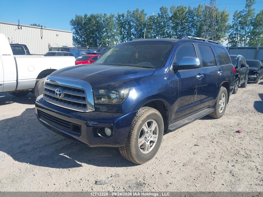 2009 Toyota Sequoia Platinum 5.7L V8, IAAI, VIN 5TDBY67A39S023754 — фото 2