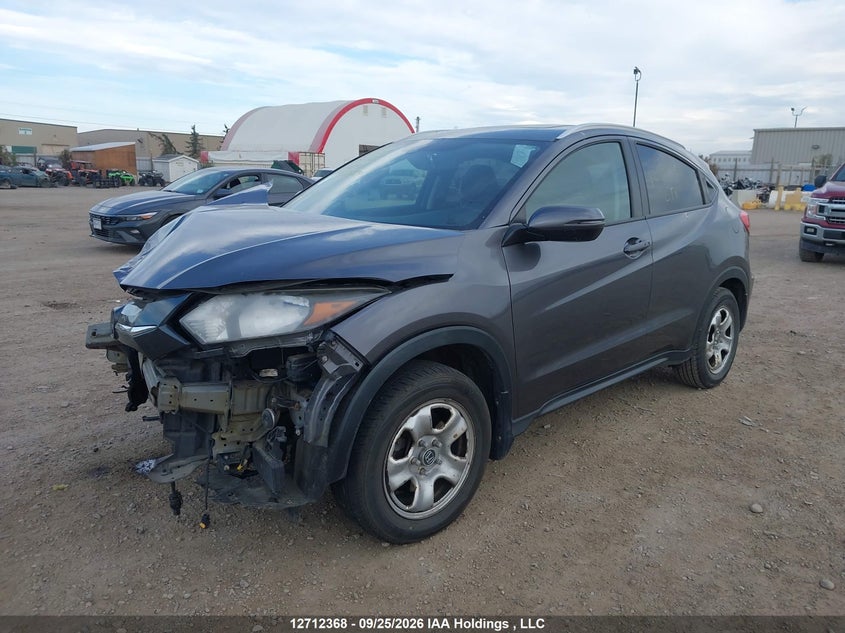 2016 Honda Hr-V Ex-L, Удар спереди, IAAI, VIN 3CZRU6H76GM103988 — фото 2