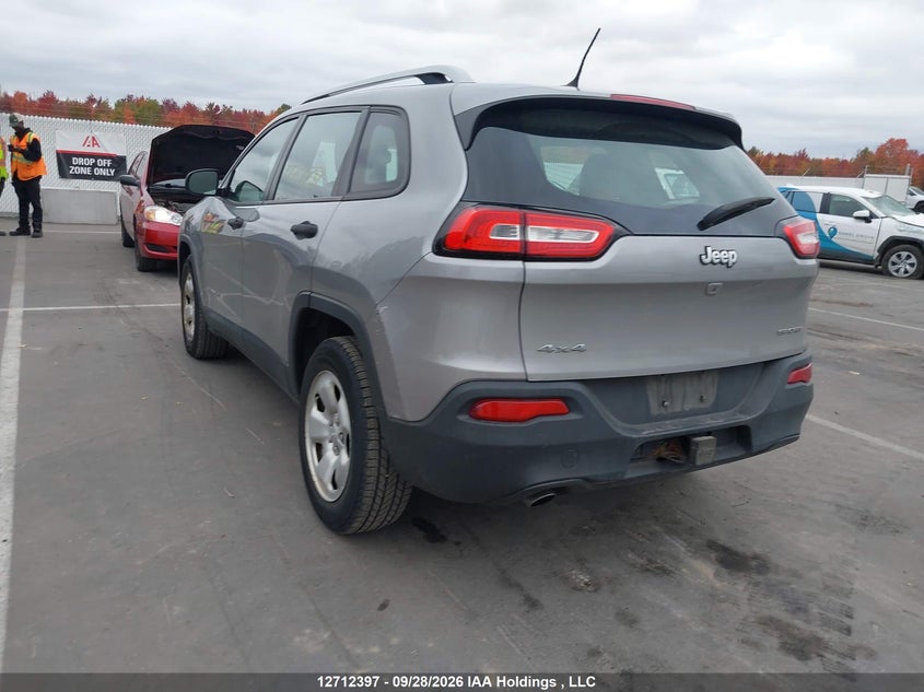 Vin: 1c4pjmab6gw335757, lot: 3118794, jeep cherokee sport 20163