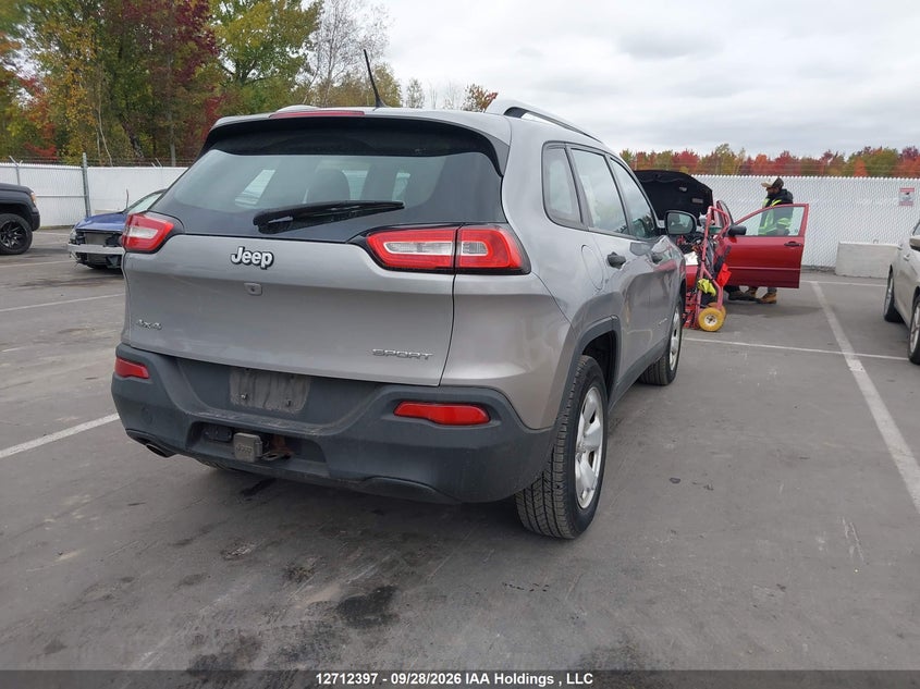 Vin: 1c4pjmab6gw335757, lot: 3118794, jeep cherokee sport 20164