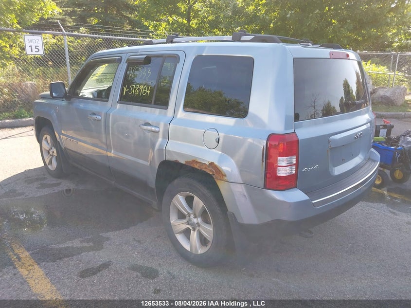 Vin: 1c4njrcb3ed518964, lot: 3118833, jeep patriot limited 20143