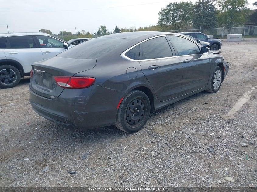 Vin: 1c3cccfb3fn549805, lot: 3118918, chrysler 200 lx 20154