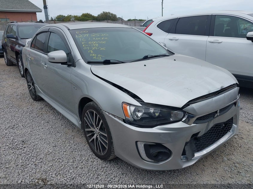 2016 Mitsubishi Lancer Gts, Front, IAAI, VIN JA32U8FW3GU600956