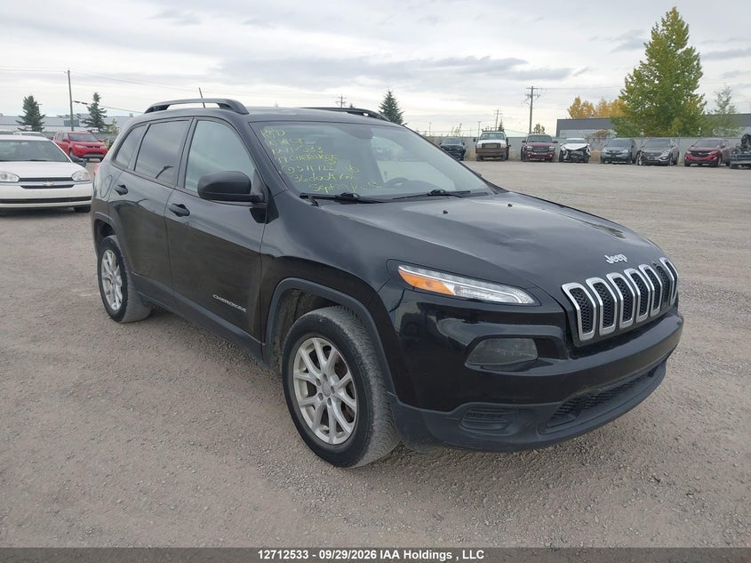 2017 Jeep Cherokee Sport, Left Side, IAAI, VIN 1C4PJLAB0HW571722