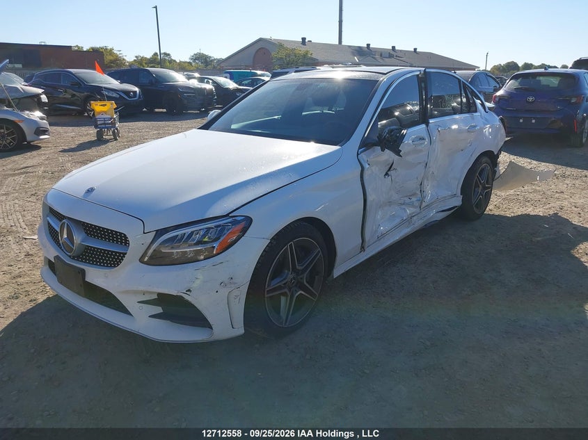 2020 Mercedes-Benz C 300 4Matic, Удар сзади, IAAI, VIN 55SWF8EB7LU326044 — фото 2