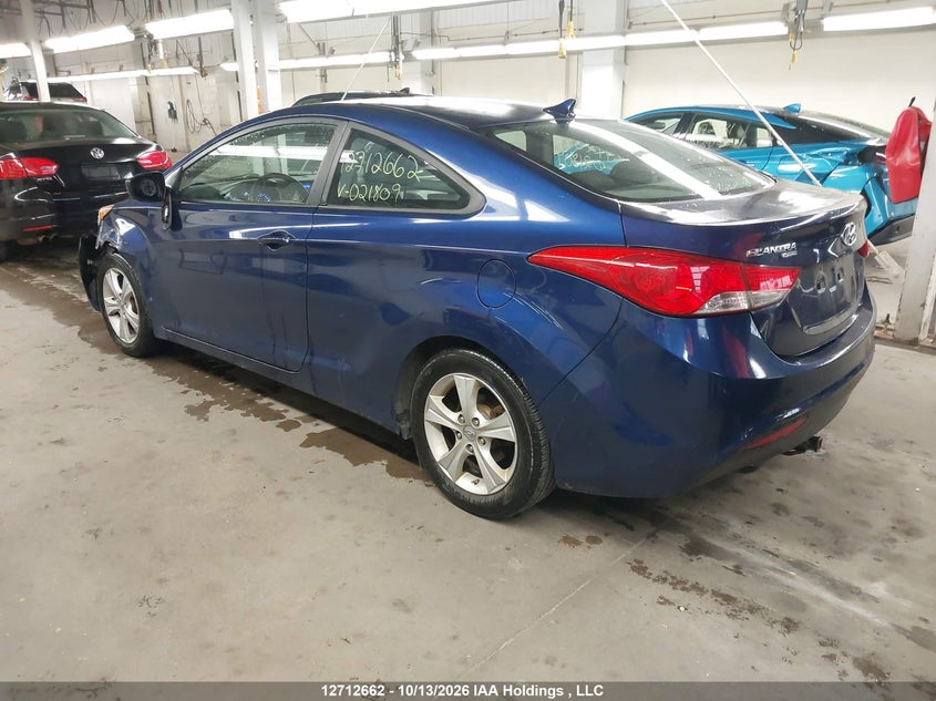Vin: kmhdh6ae8du021809, lot: 3119088, hyundai elantra coupe gs/se 20133