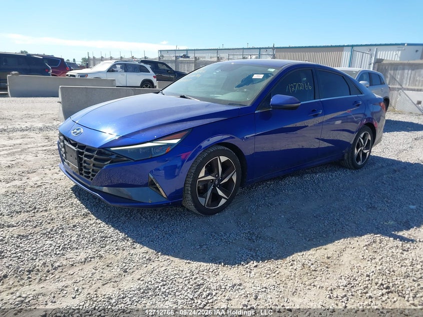 Vin: kmhln4ag2mu068215, lot: 3119200, hyundai elantra sel 20212