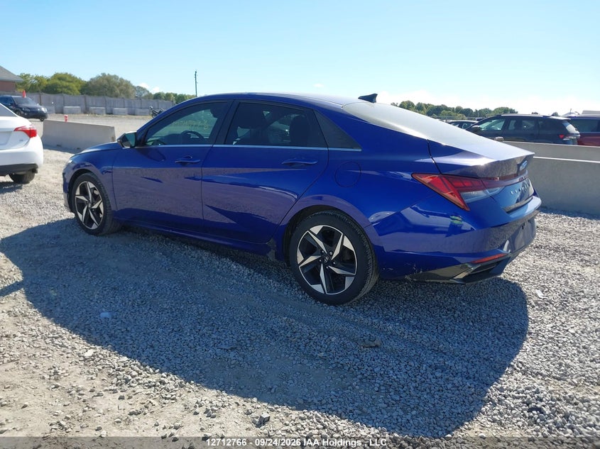Vin: kmhln4ag2mu068215, lot: 3119200, hyundai elantra sel 20213